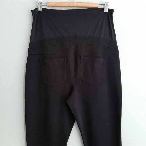 STORK & BABE Maternity Stretchy Leggings Skinny Leg Pull-On Pants Black Sz L - Picture 8 of 13